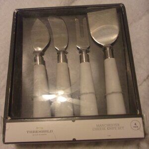 Threshold Manchester Cheese Knife Set of 4 Marble